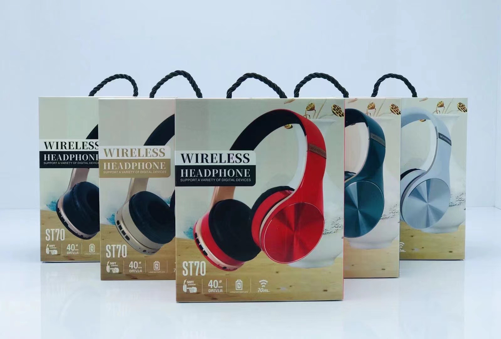 Cross-border new over-ear Bluetooth wireless headphones ST70 foldable gaming headset sports headphones manufacturer pic 14