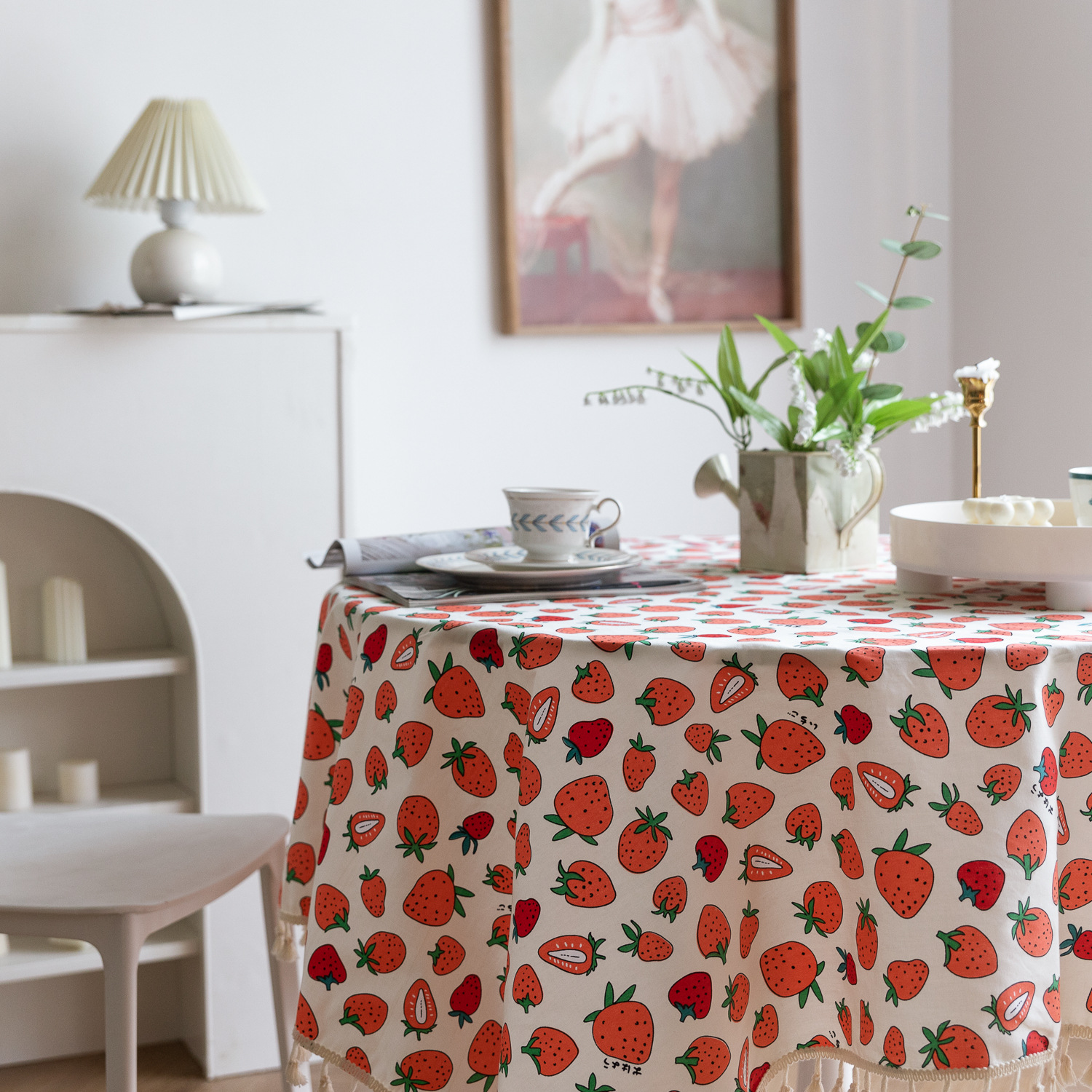 Tablecloths, fresh and simple tablecloths, country-style strawberry table MATS, table covers, Japan, South Korea, Taiwan, Hong Kong, foreign trade pic 16