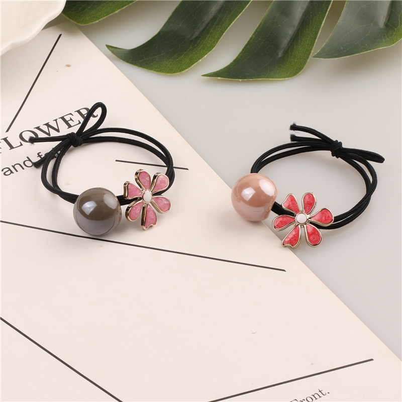 Korean style hair tie Internet celebrity Instagram forest-themed flower hair tie, stylish and elegant little Daisy hair band, hair tie rubber band pic 15