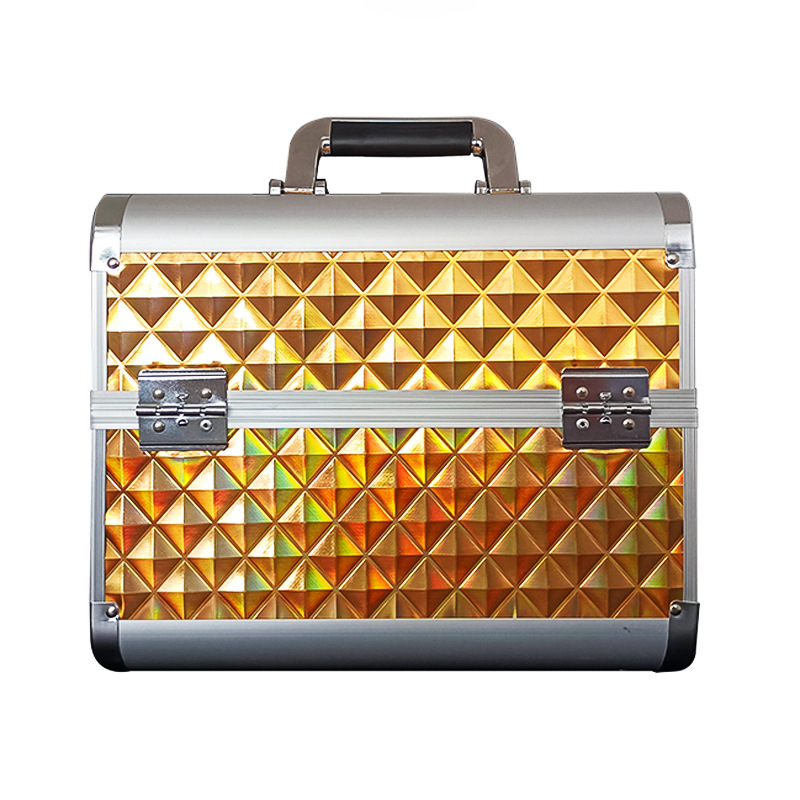 Manufacturer wholesale portable beauty, hairdressing, tattoo, hand-held aluminum alloy nail cases and makeup cases specially designed for home makeup artists pic 21