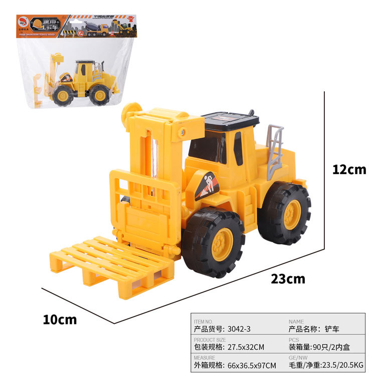 儿童仿真合金工程车模型玩具车吊车推土挖掘机搅拌翻斗消防车批发详情20