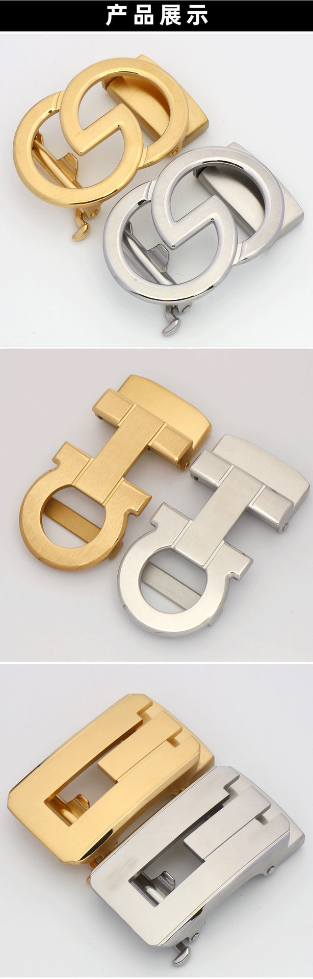 厂家直销3.5自动不锈钢皮带扣男士百搭腰带头皮带配件扣头现货详情3