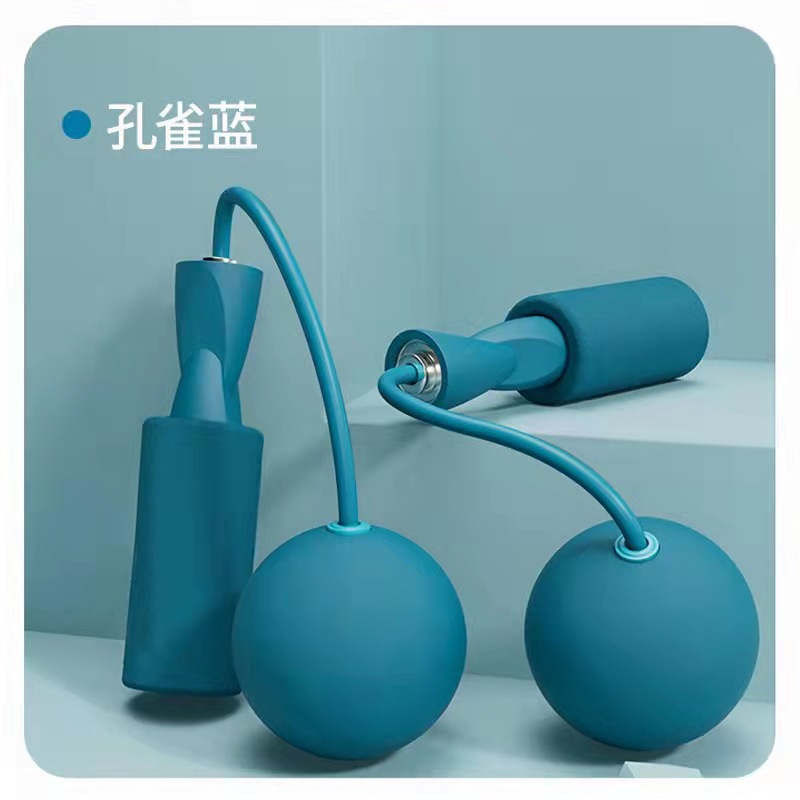 爆款负重EVA无绳大球款长绳大球两用款 跳绳燃脂室内运动静音无声详情4