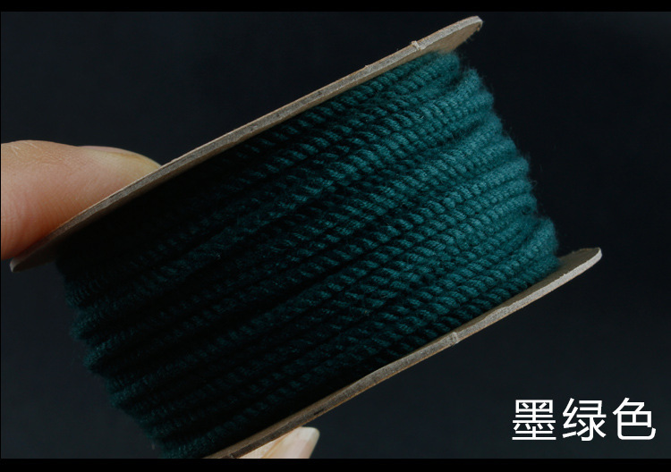 Hand-rolled cotton thread for cultural play, Tibetan-style hand-rolled cotton rope, passion seed, vajra Bodhi, cultural play cotton thread, tassel thread, colorful pic 54
