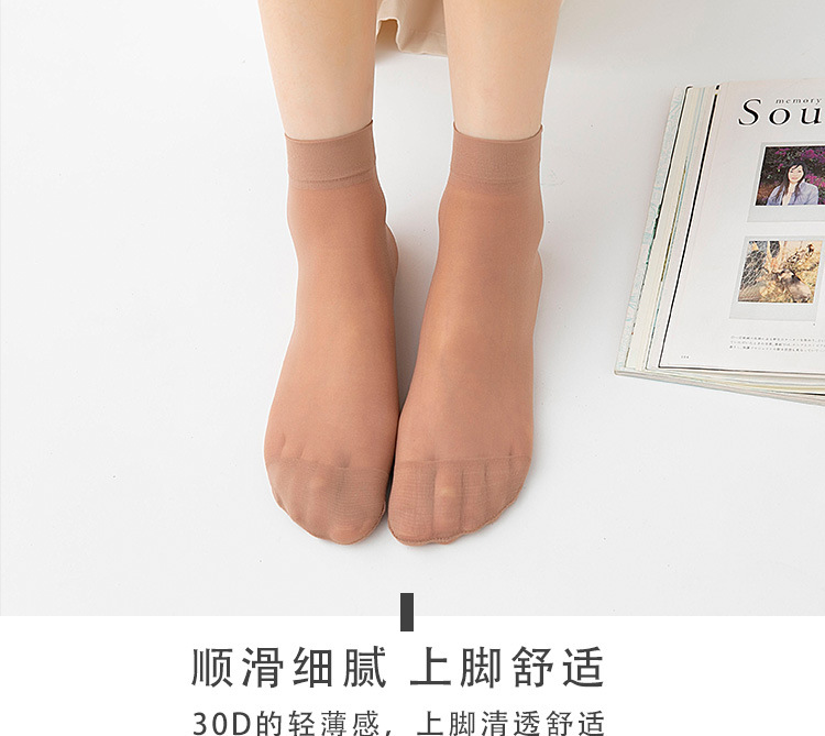 23夏季新款23夏季新款天鹅绒袜丝袜女短袜子秋款薄款透明秋冬肉色女士防勾丝黑色女秋季详情6