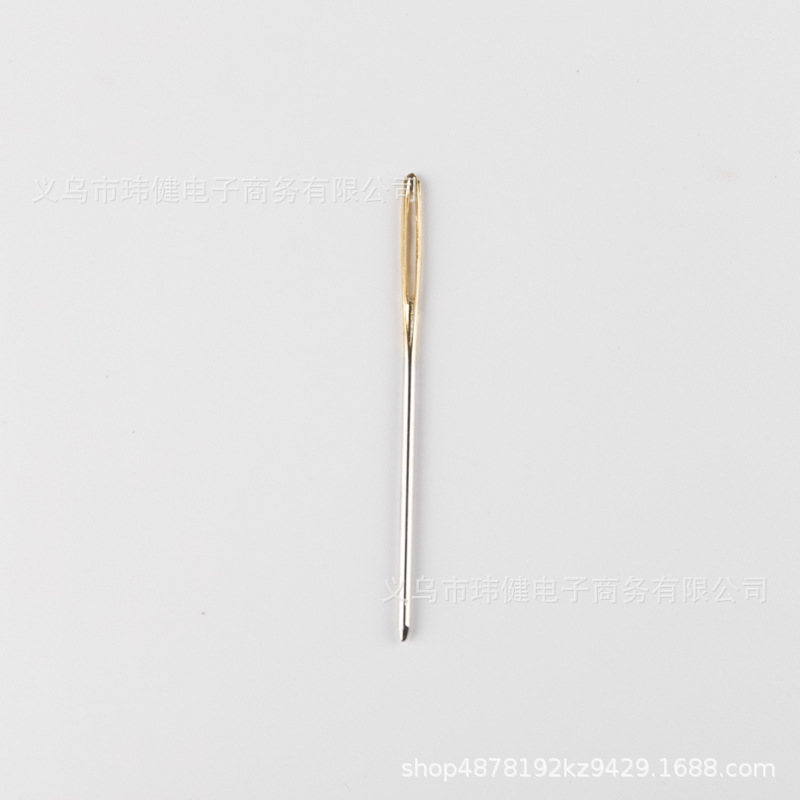 Big-eyed, blunt-tipped needle, ribbon embroidery, round-tipped needle, leather goods sewing, gold-tailed, thick-tipped sewing needle, embroidery needle, hand sewing needle, cross-border pic 7