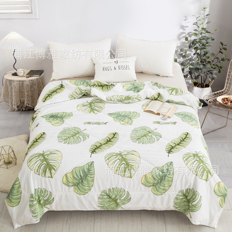 Wholesale of new Korean washable cotton summer quilts, summer air-conditioned quilts, washable summer cooling quilts, gift bed sheets, double thin quilts pic 4