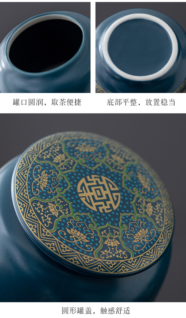 Tea set, home living room gift box, modern and simple kung fu ceramic teapot, tea tray and tea cup complete set pic 19