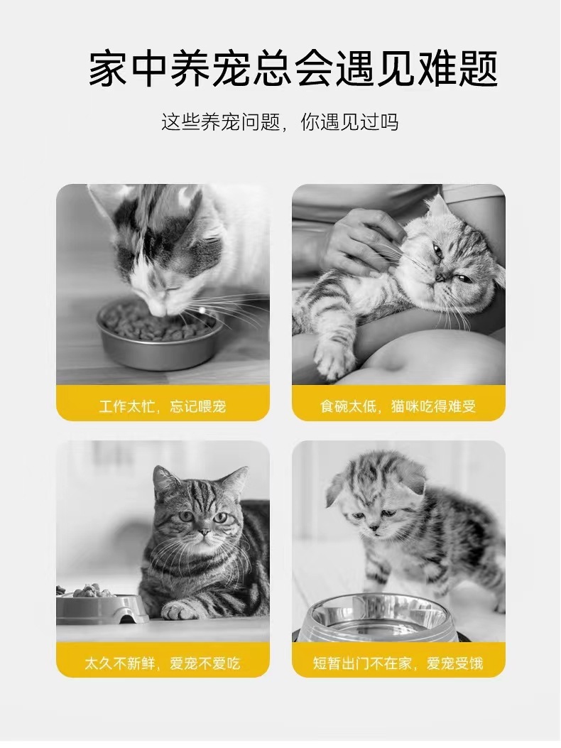 宠物猫咪云朵饮水喂食器猫咪大容量自动喂食器猫咪饭碗宠物食具详情3