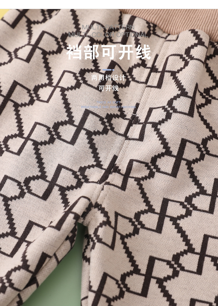 婴儿春秋装衣服男童女宝宝套装棉连体衣新生儿洋气开衫裤子三件套详情8