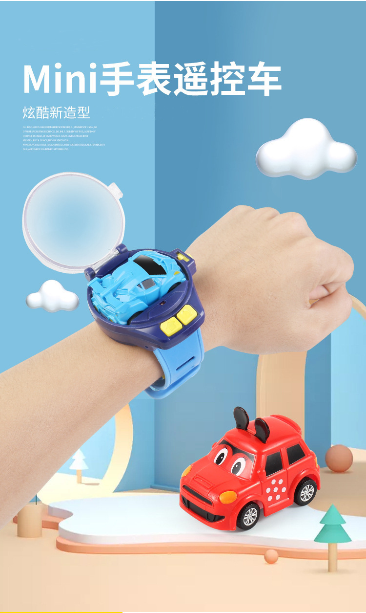 Fuente fábrica 2.4G mini reloj de niños coche de control remoto coche de ingeniería excavadora de control remoto modelo de juguete sustituto pic 16