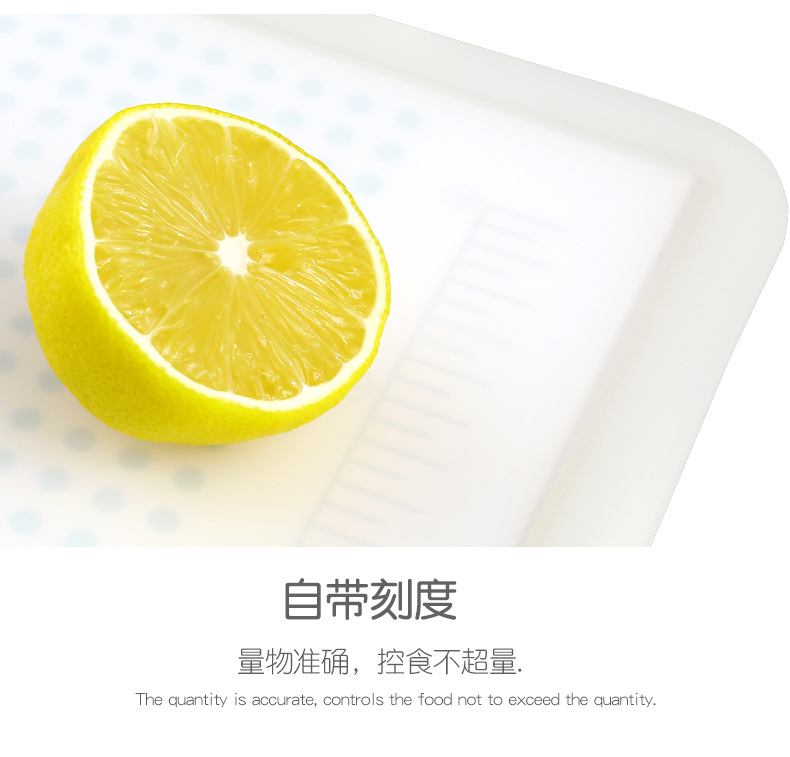 Cute double-sided cutting board, plastic fruit cutting board, household kitchen cutting board, easy to clean, with scale for convenient measurement pic 5
