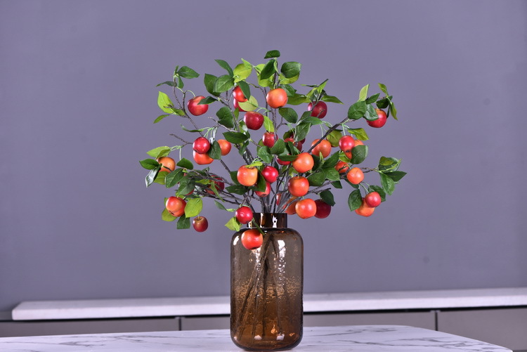 Wholesale of artificial apple branches, multi-leaf home decoration fruit branches, new Chinese-style New Year decoration berries from the manufacturer pic 12