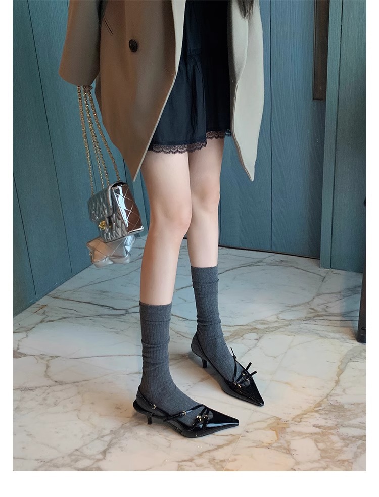 时尚真皮女鞋气质单鞋凉鞋女一字带尖头高跟鞋细跟女鞋2024春夏季详情49