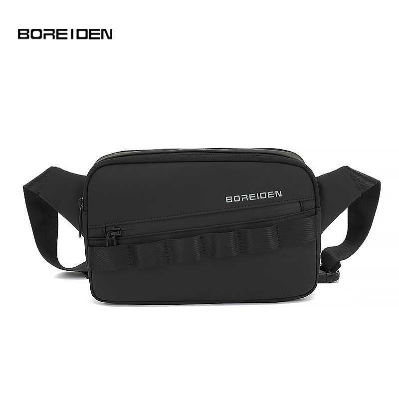 BOREIDEN新款跨境迷你斜挎包男百搭休闲挎包潮牌腰包高级感单肩包详情3