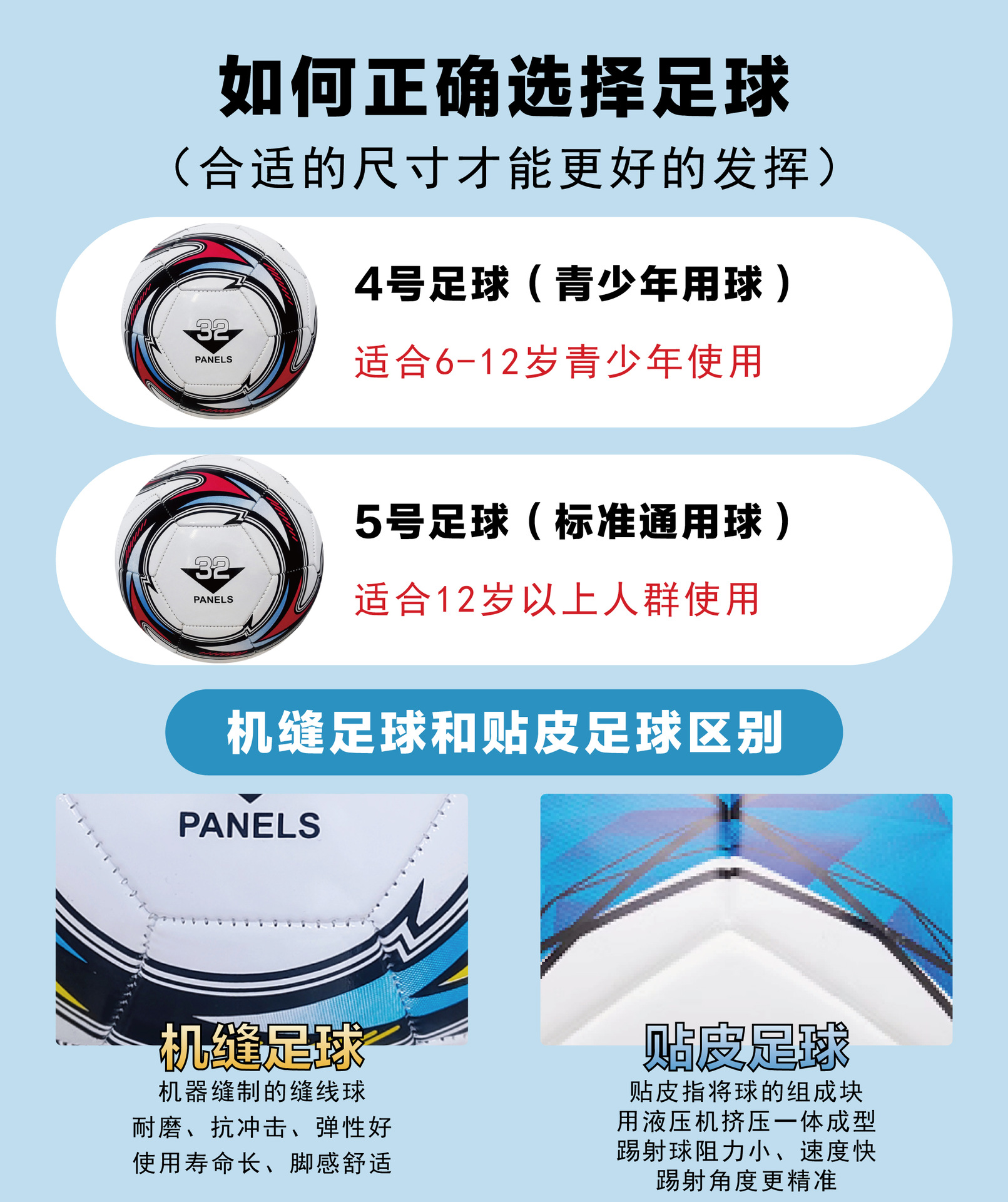 足球批发体育训练机缝足球5号4号3号儿童成人比赛耐磨pvc足球厂家详情6