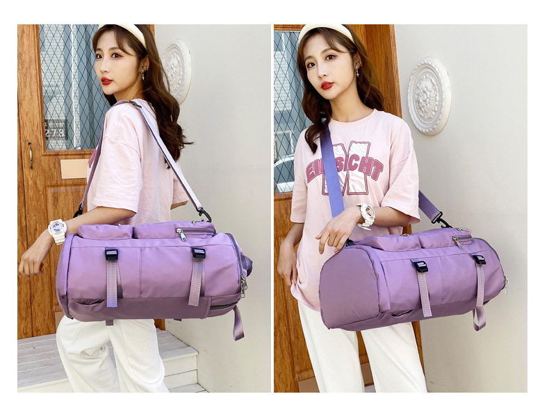 网红旅行包爆款行李包大容量手提干湿分离军训露营双肩包厂家批发详情18