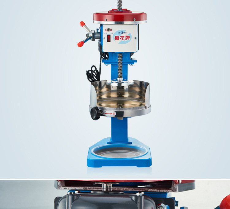 Plum Blossom brand 500 dual-purpose snowflake continuous ice machine, ice cream machine, electric ice crusher, commercial copper disc ice shaved machine pic 10