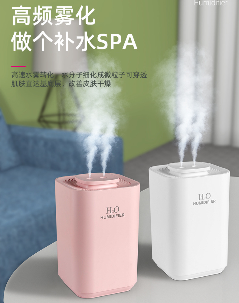 Household small portable humidifier, large fog capacity air humidifier, bedroom Amazon pic 2