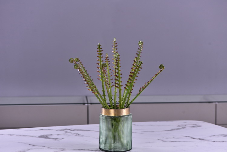 Factory direct sales of artificial green plants wholesale, artificial fern leaves, peacock fern, home banquet, homestay, wedding artificial plants, Lanjin artificial ferns pic 28