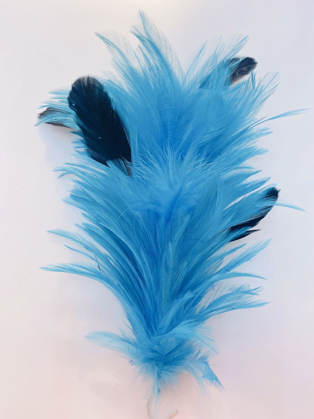 Factory clearance sale of feather wire flower diy clothing, props, hats, accessories, 30cm colorful feather corsages pic 18