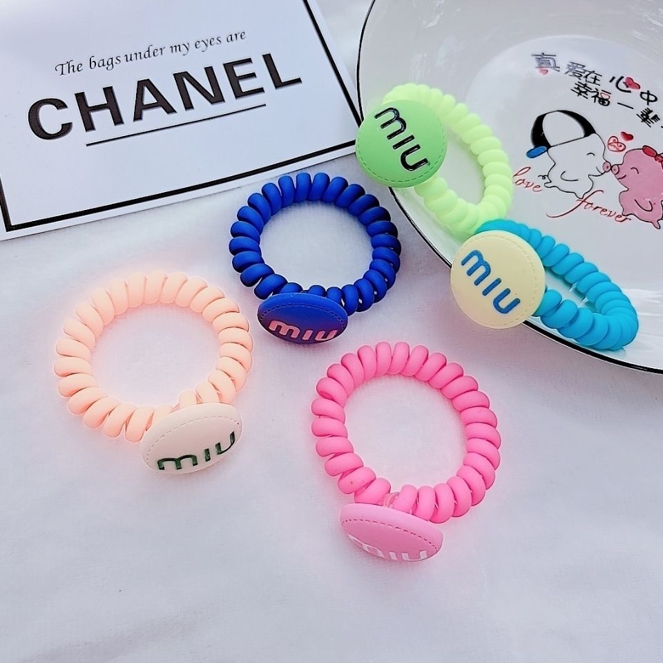 Candy miu phone lanyard, phone ring, telephone line, hair ring, hair rope, high-elasticity rubber band, hair tie, ponytail hair rope, hair accessory pic 9