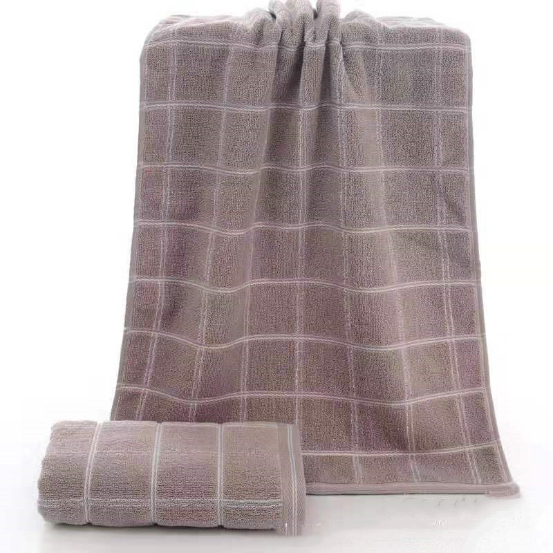 Factory wholesale pure cotton thickened checkered towels, absorbent household daily face towels, gift customization logo pic 20