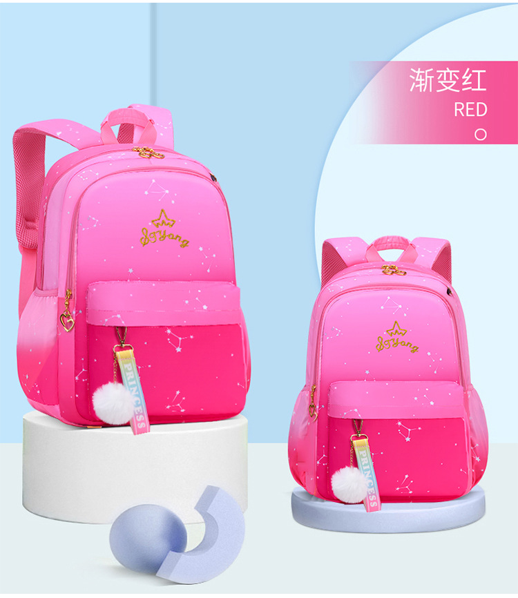 Korean version schoolbag for primary school 1-3-6 grade cute princess children backpack for girls lightweight factory wholesale pic 10