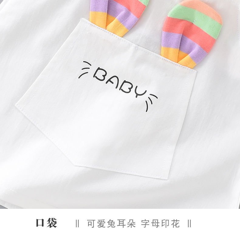 2023年新款女童连衣裙夏季新款洋气纯棉薄款夏天短袖女孩儿童裙子详情17