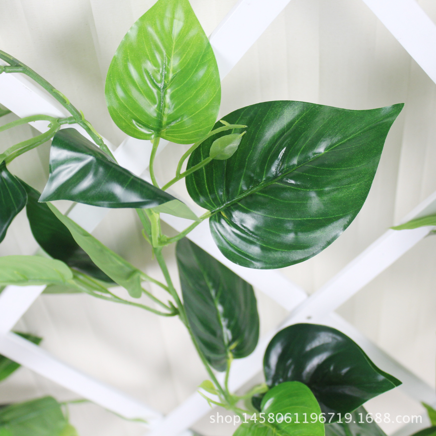 Simulated rubber, green ivy leaves, simulated vine, artificial leaves wholesale, artificial flowers for ceiling decoration, green vine, simulated climbing ivy pic 19