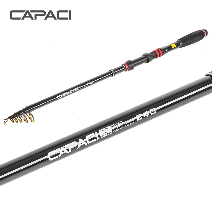 28081 CAPACI [RC Series Red and Black Ultra-Short Sea Fishing Rod] EVA Handle Small sea Fishing Rod, Lull exit pic 10