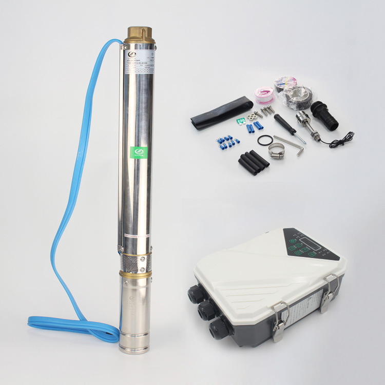 Solar energy system DC brushless submersible pump, photovoltaic solar panel, deep well pump, solar pump pic 3