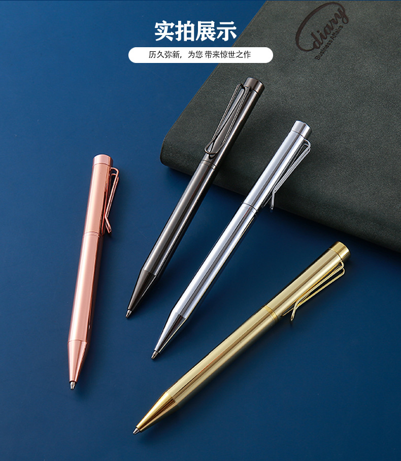 New ballpoint pens, metal ballpoint pens, electroplated colored business pens, advertising gift pens, stationery pens pic 11