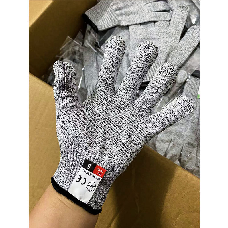 HPPE cut-resistant gloves in stock, Grade 5, suitable for outdoor gardening, puncture-resistant and wear-resistant, kitchen, slaughtering, glass cutting and scratch-resistant pic 23