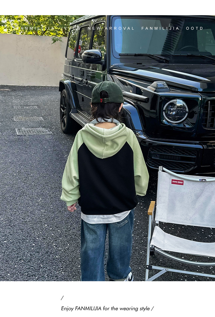 男童卫衣秋冬装2024新款儿童休闲宽松上衣炸街中大童帅气童装潮范详情10