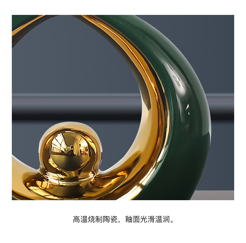 Modern light luxury ceramic ornaments, living room entrance TV cabinet, creative office table, wine cabinet, home decoration for moving in pic 9