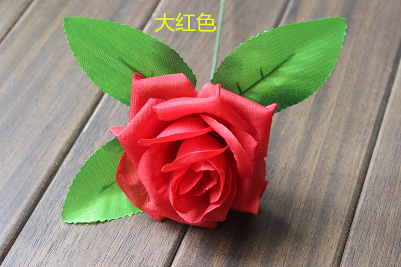 仿真花玫瑰花朵假花装饰仿真玫瑰花朵花球花墙插花花头材料绢花头详情92