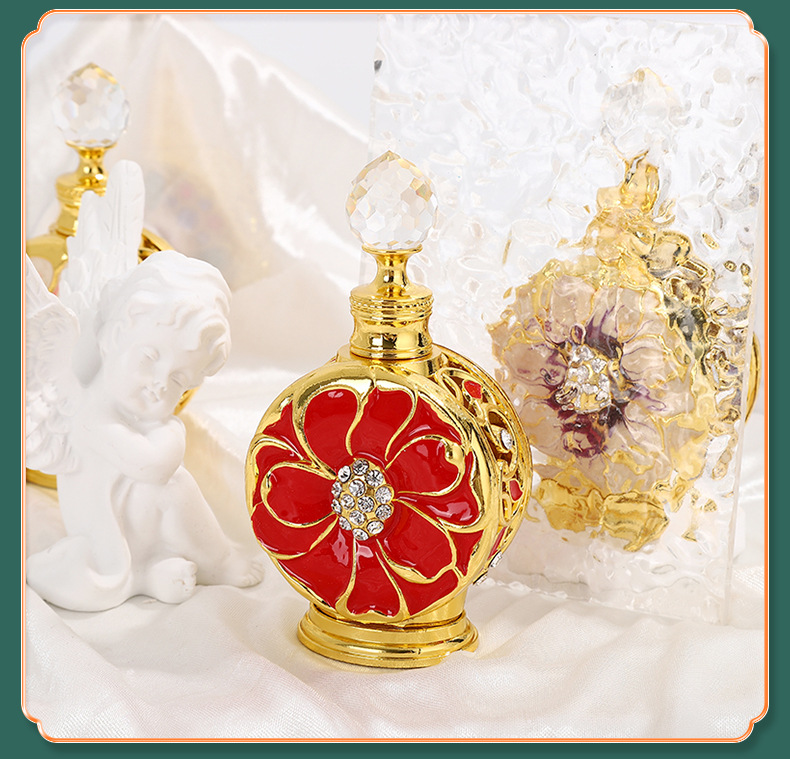 New large flower tube bottle 12ml popular essential oil bottle perfume portioning bottle pic 10
