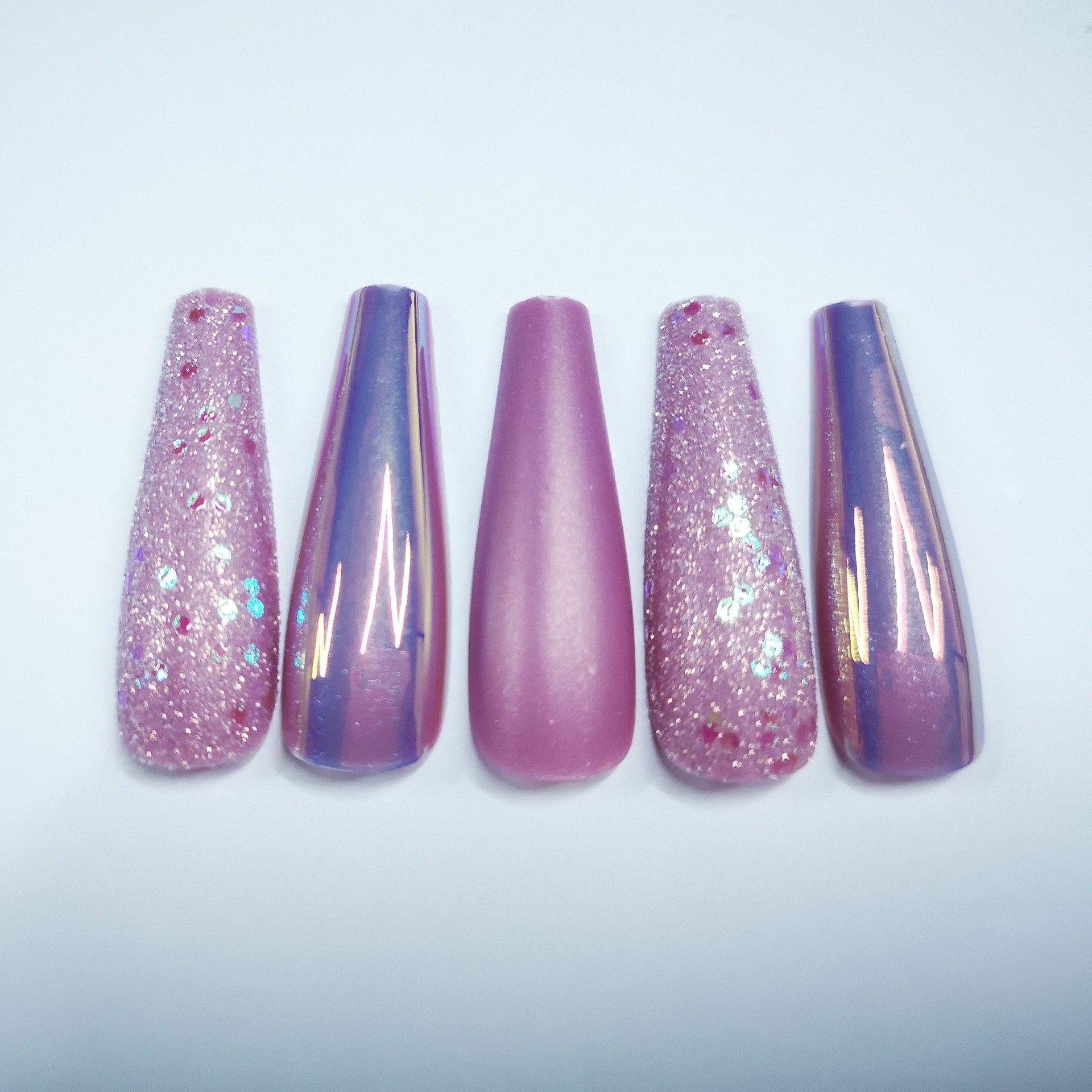 30 pieces of artificial nails, finished nail pieces, extended ballet nails, almond nail patches, wearable nails, cross-border European and American stock pic 40