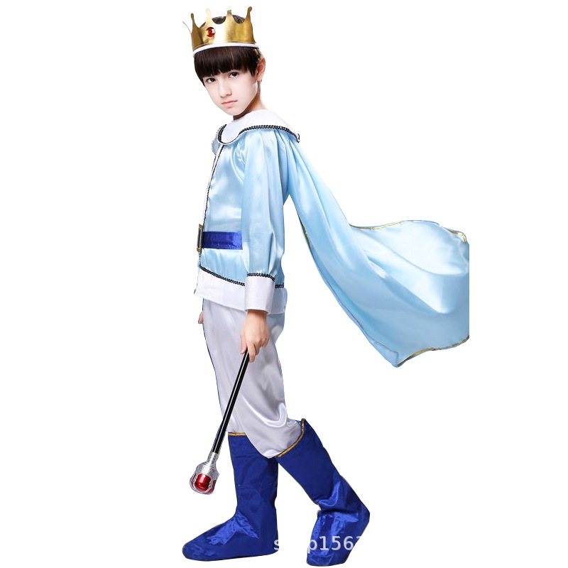 儿童万圣节演出服王子服装 男童国王cosplay装扮表演服详情3