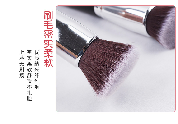 New plastic single-stem loose powder foundation brush, gradient soft bristle blush brush, portable and portable beginner makeup brush pic 5