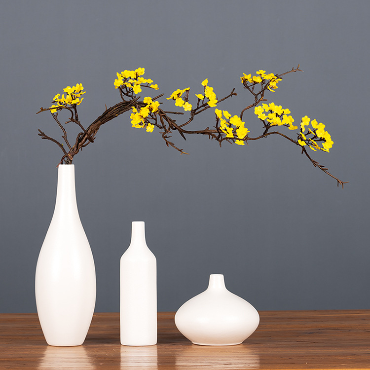 Zen-themed faux cherry blossom vine branches for home decoration, realistic small floral dry branches, tea room artificial flower ornaments, and simple flower arrangements pic 19