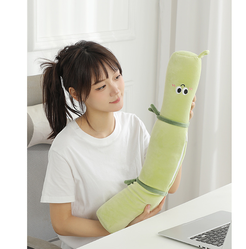 卡通熊猫竹子变形枕创意u型枕办公室午睡枕泡沫粒子护颈枕两用枕详情8