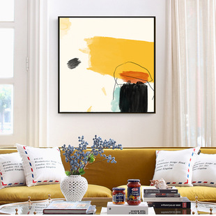 客厅现代简约装饰画酒店大尺寸手绘油画沙发背景墙抽象轻奢挂画详情12