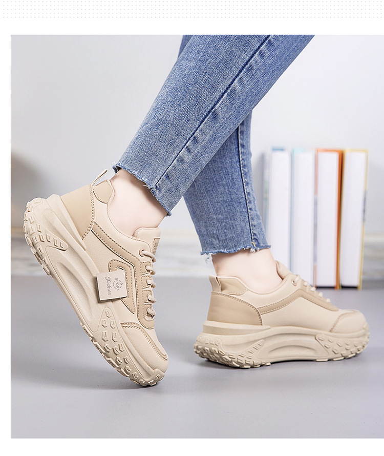 爆款老爹鞋女春秋季百搭厚底2024新款网红休闲运动女鞋学生跑步鞋详情3