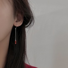 古猫宁 性冷淡风链条流苏耳线女复古德鲁纳酒店李智恩IU同款耳环详情14