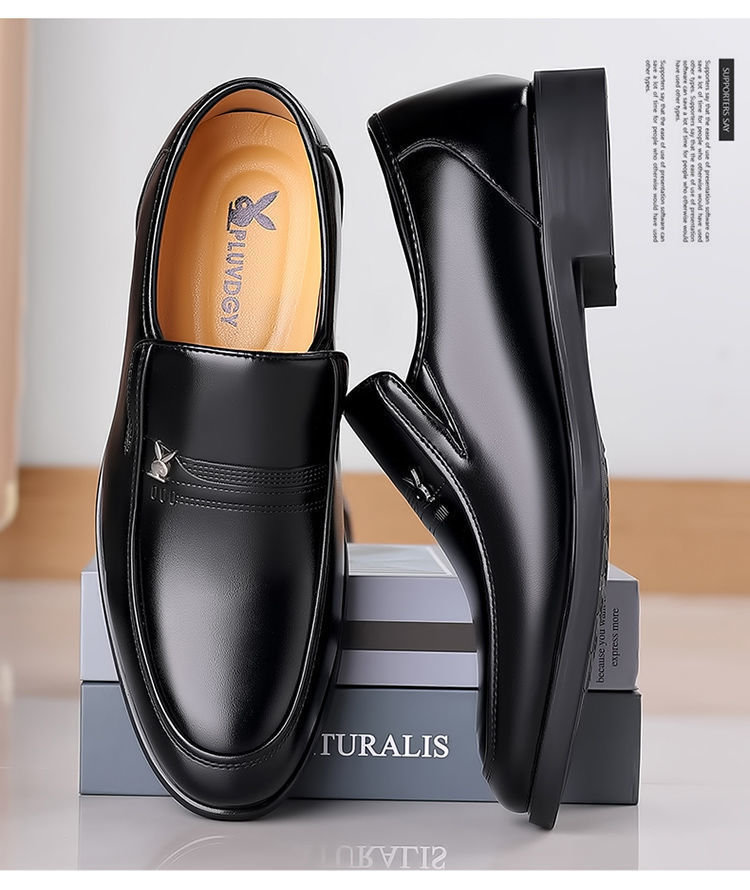 真皮牛皮男鞋特价清仓皮鞋青年时尚百搭潮男鞋软底商务休闲鞋子潮详情12