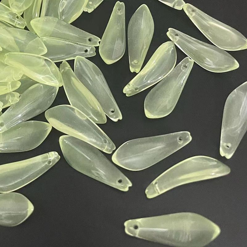 捷克琉璃兰花花瓣9*25mm珠子 DIY手工饰品古风发簪缠花配件材料 瓜子形状精致光泽手工珠子详情7