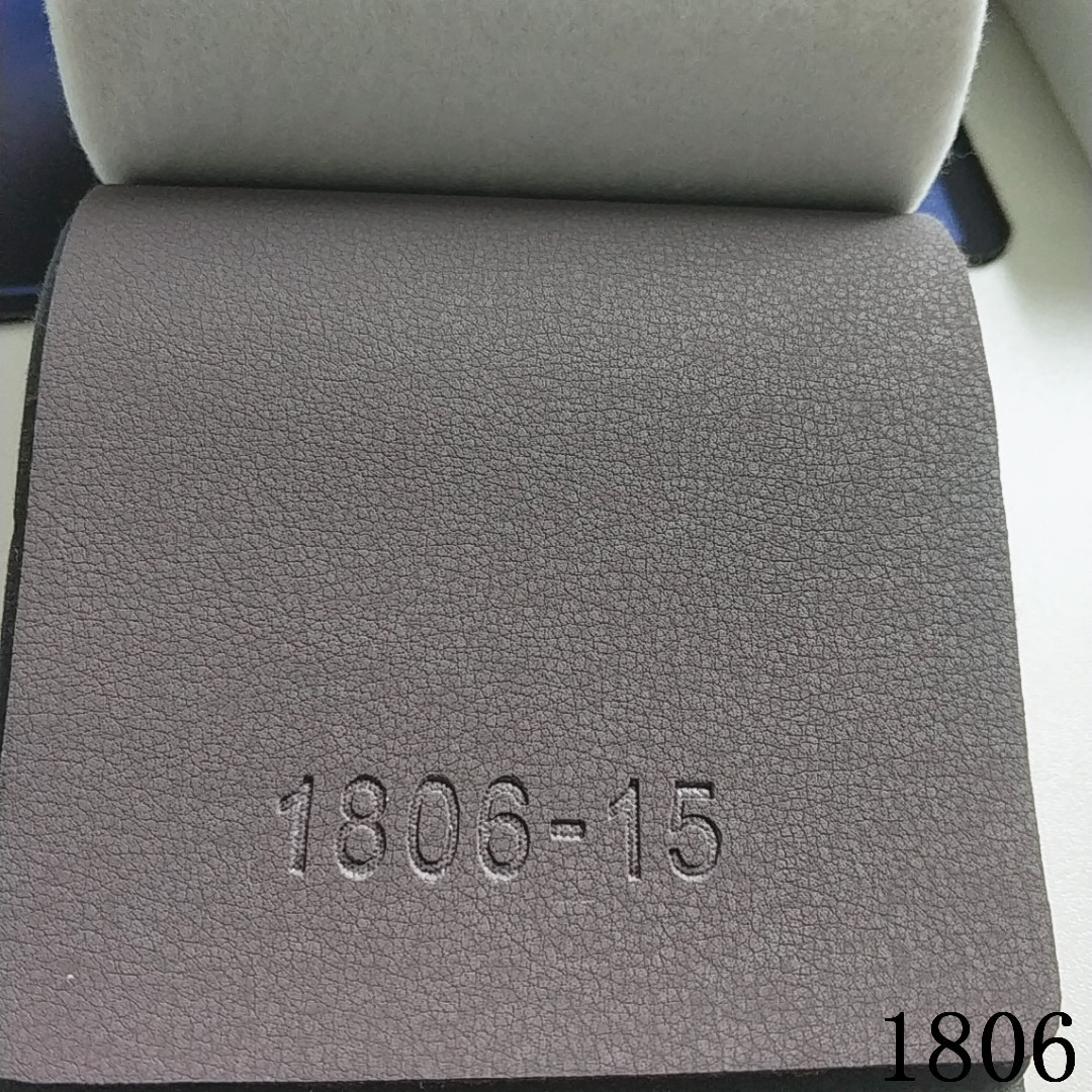 1.5mm solvent-free hydrolysis-resistant semi-PU /PVC artificial leather with a velvet base for car seats and office sofas pic 9
