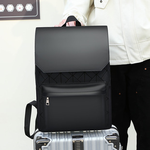 Cross-border backpacks, simple notebooks, business computer bags, campus student schoolbags, trendy travel backpacks that can be printed with logos pic 3